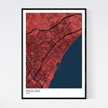 Load image into Gallery viewer, Badalona City Map Print