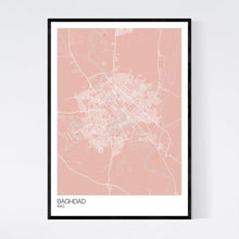 Load image into Gallery viewer, Baghdad City Map Print