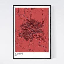 Load image into Gallery viewer, Baghdad City Map Print