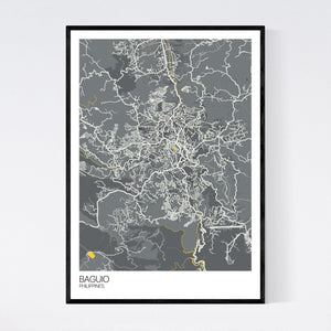 Baguio City Map Print