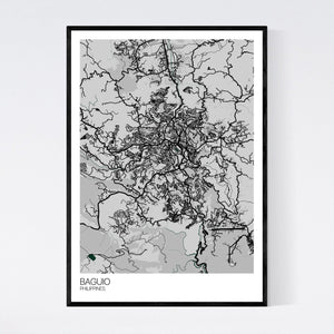 Baguio City Map Print