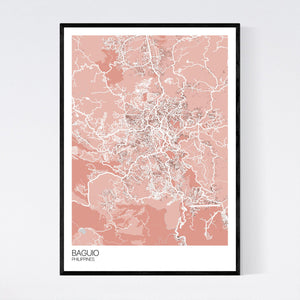 Baguio City Map Print