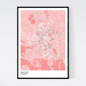 Baguio City Map Print