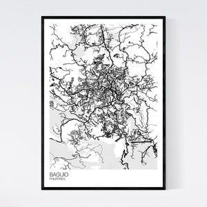 Baguio City Map Print