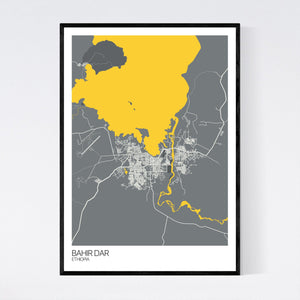 Bahir Dar City Map Print