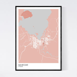 Bahir Dar City Map Print