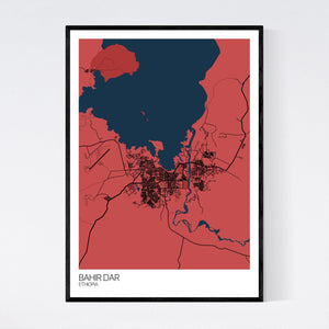 Bahir Dar City Map Print
