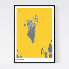Load image into Gallery viewer, Bahrain Country Map Print