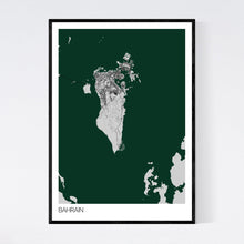 Load image into Gallery viewer, Bahrain Country Map Print