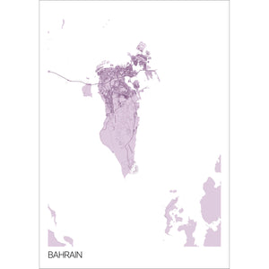 Map of Bahrain, 