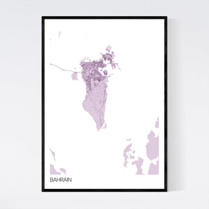 Map of Bahrain, 