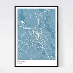 Bakewell Town Map Print