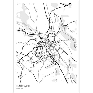 Map of Bakewell, England