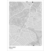 Load image into Gallery viewer, Map of Balham, London
