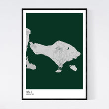 Load image into Gallery viewer, Bali Island Map Print