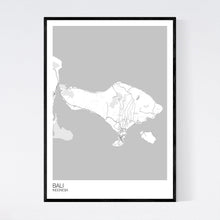 Load image into Gallery viewer, Bali Island Map Print