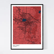 Load image into Gallery viewer, Ballarat City Map Print