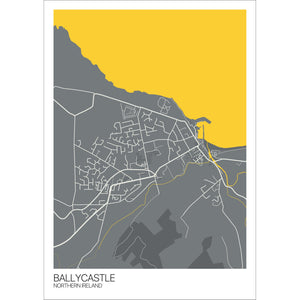 Map of Ballycastle, Northern Ireland