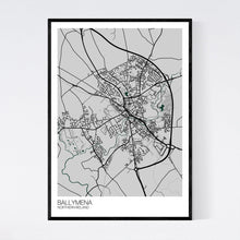 Load image into Gallery viewer, Ballymena City Map Print