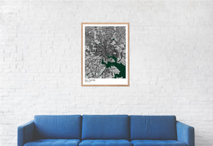 Map of Baltimore, Maryland