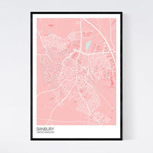 Load image into Gallery viewer, Banbury City Map Print