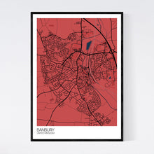 Load image into Gallery viewer, Banbury City Map Print