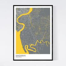 Load image into Gallery viewer, Bandarban City Map Print