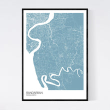 Load image into Gallery viewer, Bandarban City Map Print