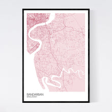 Load image into Gallery viewer, Bandarban City Map Print