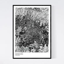 Load image into Gallery viewer, Bandung City Map Print