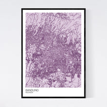 Load image into Gallery viewer, Map of Bandung, Indonesia