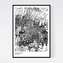 Load image into Gallery viewer, Bandung City Map Print