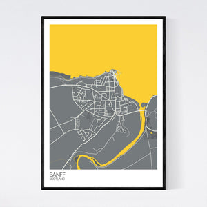 Banff Town Map Print