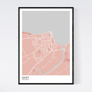 Banff Town Map Print