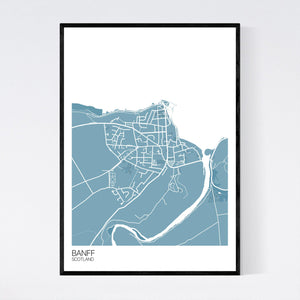 Banff Town Map Print