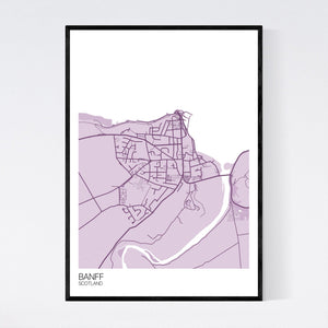 Banff Town Map Print