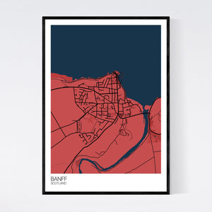 Banff Town Map Print