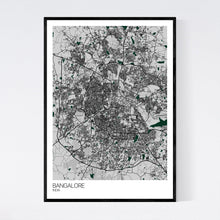 Load image into Gallery viewer, Bangalore City Map Print