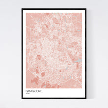 Load image into Gallery viewer, Bangalore City Map Print