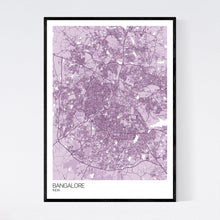 Load image into Gallery viewer, Bangalore City Map Print