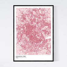 Load image into Gallery viewer, Bangalore City Map Print
