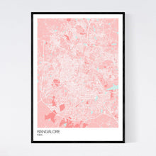 Load image into Gallery viewer, Bangalore City Map Print
