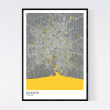 Load image into Gallery viewer, Bangkok City Map Print