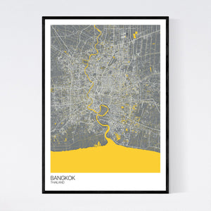 Bangkok City Map Print