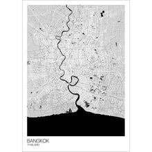 Load image into Gallery viewer, Map of Bangkok, Thailand