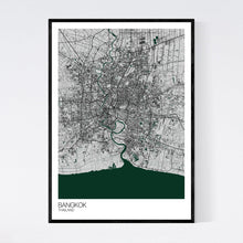 Load image into Gallery viewer, Bangkok City Map Print