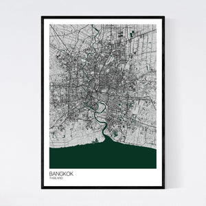 Bangkok City Map Print