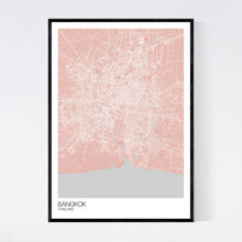 Load image into Gallery viewer, Bangkok City Map Print