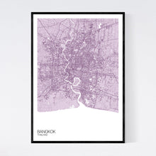 Load image into Gallery viewer, Bangkok City Map Print