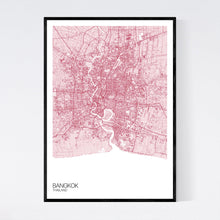 Load image into Gallery viewer, Bangkok City Map Print